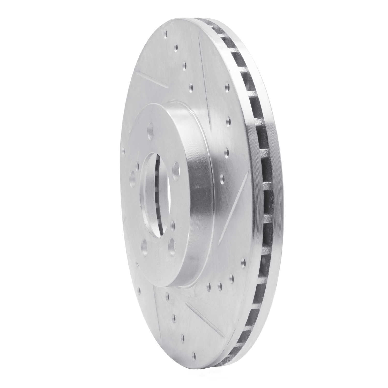 Dynamic Friction Company 631-54038R DFC Brake Rotor - Drilled And Slotted - Silver
