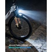 DYU C7L Electric Bike for Adults, 26 Peak 1000W Motor Ebike, 48V 10.4Ah Removable Battery, 45 Miles Max 20MPH, 7 Speed Electric Bicycle UL2849, White
