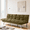 Green, variant on Gewnee Pullout Couch Bed,3 in 1 Convertible Sleeper Sofa Bed,Futon Corduroy Loveseat with Adjustable Backrest for Apartment and Office.Dark Grey