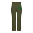 thumbnail image 5 of SELONE Elastic Waist Cargo Pants for Men Pattern Straight Leg Pants St. Patrick's Day Trousers with Pockets Casual Wear, 5 of 5