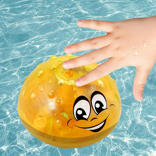 Juguete de baño con rociador de inducción eléctrico para niños, juguete de baño con rociador de agua automático con luz