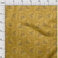 thumbnail image 3 of oneOone Rayon Yellow Fabric Abstract Floral Leaf With Stripes Sewing Material Print Fabric By The Yard 56 Inch Wide, 3 of 4