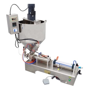 INTBUYING Paste Machine de remplissage pneumatique liquide avec Hopper à étirer 30-300ml Buse unique entièrement automatique pneumatique nouveau type Hopper