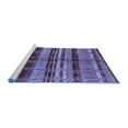 thumbnail image 2 of Ahgly Company Machine Washable Indoor Rectangle Oriental Blue Industrial Area Rugs, 4' x 6', 2 of 4