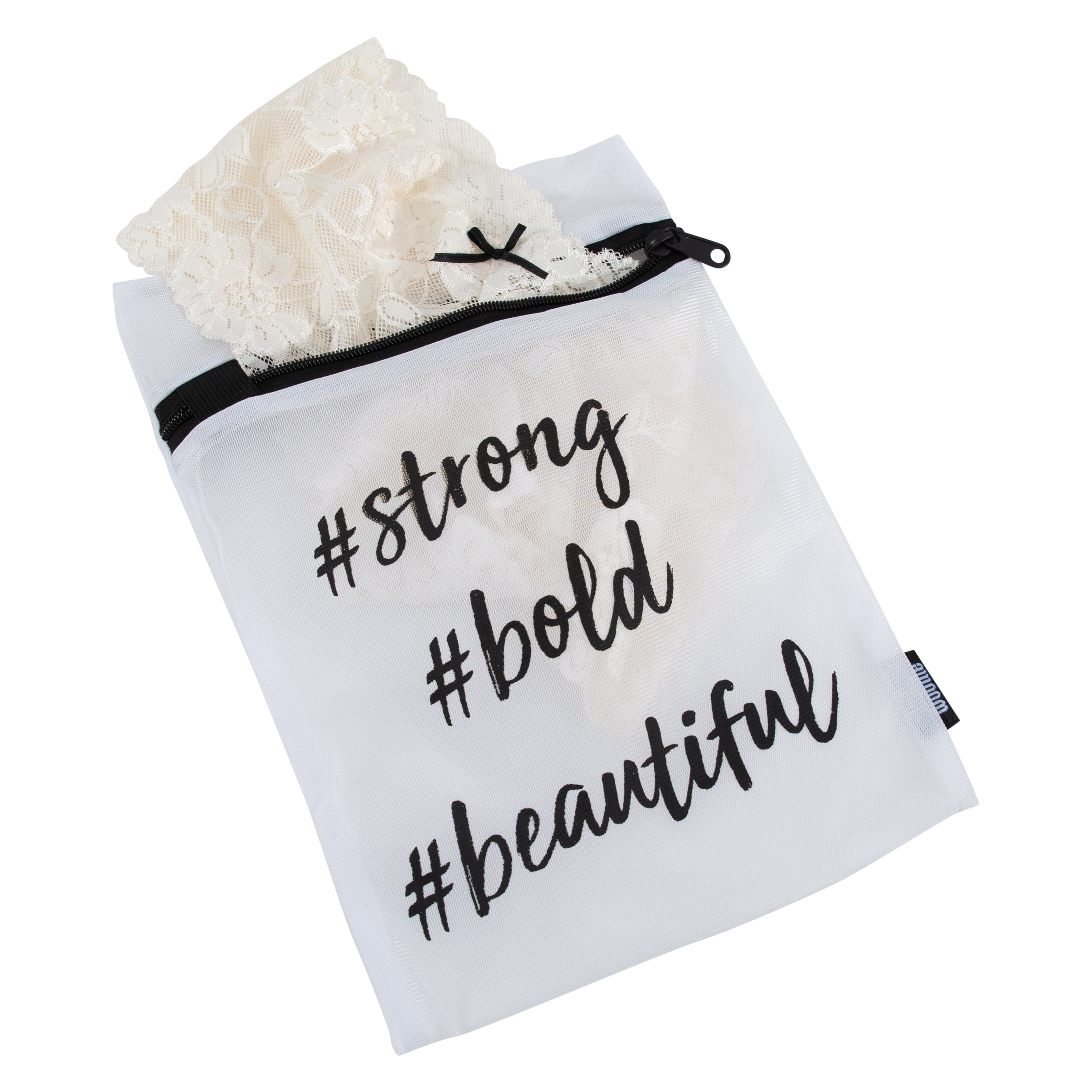 Woolite Printed Mesh Laundry Wash Bags, 3 Pack, 8" x 10", 9" x 13", 11" x 15"