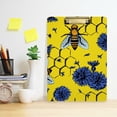 thumbnail image 5 of FMSHPON Bees Flowers Yellow Honeycomb Clipboard Hardboard Wood Nursing Clip Board and Pull for Standard A4 Letter 13x9 inches, 5 of 7