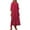 Hot Pink, variant on Women's Cotton Sun Clothing Cover Up, Solid Color Bikini Cardigan Shirt with Slit Long Skirt, Beach Vacation Resort Wear for Daily and Casual Use Hot Pink One Size