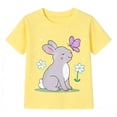 thumbnail image 7 of HILEELANG Toddler Girls 100% Cotton Hello Spring Bunny Short Set, Sizes 5T, 7 of 7