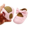 thumbnail image 7 of Baby Girls Flat Shoes, First Walker BowKnot Solid Soft Sole Shoes Newborn Girls Princess Shoes, 7 of 7