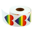 thumbnail image 1 of Pegatinas del Orgullo Gay, cinta de corazón arcoíris, pegatina LGBT para decoración de fiestas, festivales, desfiles del orgullo (500 unidades), 1 of 5