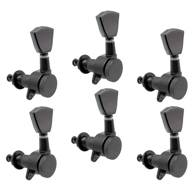 Cabezales De De Guitarra Eléctrica De 6 Piezas (6 Para Izquierda) - Cvijas De Afinación Seldas Sintonizadores Reempzo Para Instrument Yuyangstore Sintonizadores de botón de cuerda de guitarra