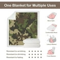 thumbnail image 5 of Military Khaki Camo Fleece Throw Blanket for Kids Boys Soft Army Camouflage Sherpa Blanket for Couch Chair, Twin (60" X 80"), 5 of 6