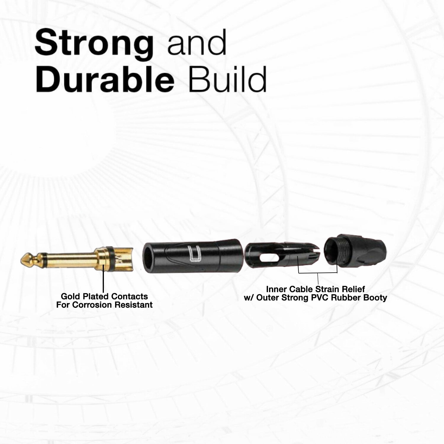 Coluber Cable Right Angle XLR Female to RCA Female Pro Microphone Connector