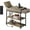 Greige, variant on YN Narrow Side Table with Charging Station, Couch Side Table for Living Room, Narrow End Table for Bedroom with Fabric Drawer, USB Ports and Power Outlets, Samll Nightstand Tables, White