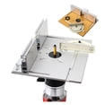 thumbnail image 3 of Aluminum Router Table Insert Plate W/Miter Gauge For Woodworking Benches Table Saw Multifunctional Trimmer Engraving Machine ,Woodworking Protractor, 3 of 7