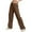 Brown, variant on Womens Leggings Ladies High Waisted Casual Wide Leg Womens Cargo Pants Baggy Cargos Pants With Pockets Leggings For Women Running Exercise
