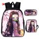 thumbnail image 4 of ColorCoral 2022 Estudiantes Mochila Anime Demon Slayer Kamado Nezuko Bolsa Escolar Regalo, 4 of 4