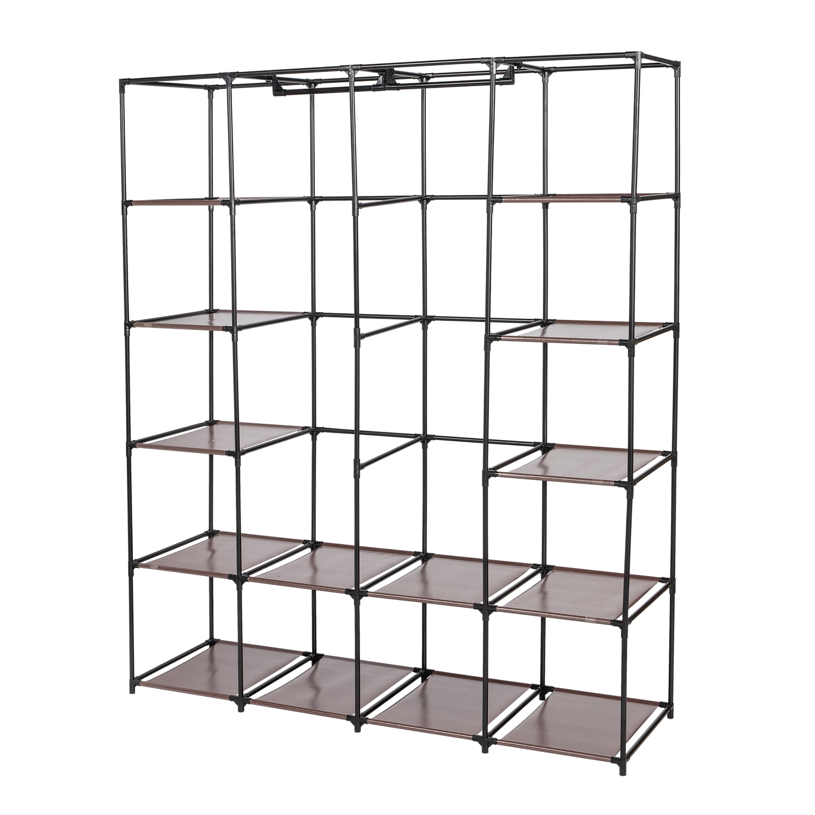 Kepooman Non-Woven Fabric 14-Shelf Hanging Shoe Organizer for Closet Organizers and Storage Shelves Hat Rack for Closet for Shoes, Caps, Scarves, Folded Clothes and Toys, Drak Brown Kepooman Non-Woven Fabric 14-Shelf Hanging Shoe Organizer for Closet Organizers and Storage Shelves Hat Rack for Closet for Shoes, Caps, Scarves, Folded Clothes and Toys, Drak Brown