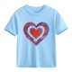 thumbnail image 1 of Blusas y camisas de manga corta con cuello redondo para niños y niñas, camisetas gráficas de manga corta, blusas con estampados bonitos para la temporada escolar., 1 of 9