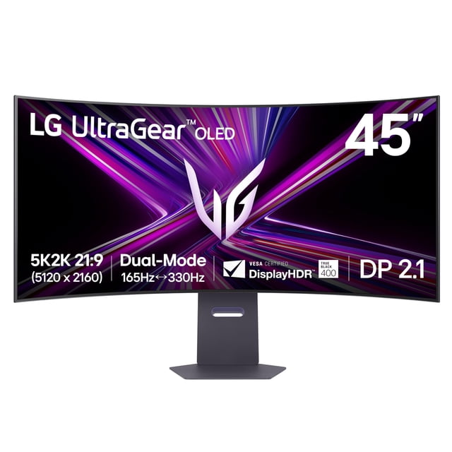 LG UltraGear Monitor de Juegos Curvo OLED 5K2K (5120x2160) 330Hz G-sync