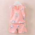 thumbnail image 3 of Conjunto de camiseta sin mangas con estampado para niños, chaleco transpirable, pantalones cortos, ropa de verano para bebés, 3 of 3
