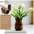 thumbnail image 4 of Vintage Wooden Vase Small Decorative Wood Flower Vase for Wedding Table Centerpiece, 4 of 6