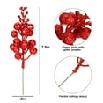 thumbnail image 5 of Gustave 12 Pack Glitter Berry Stems Artificial Christmas Picks, 8 inch Fake Berries Branches for Xmas Tree Wreath Ornaments Wedding Holiday Home Decor - Gold, 5 of 8