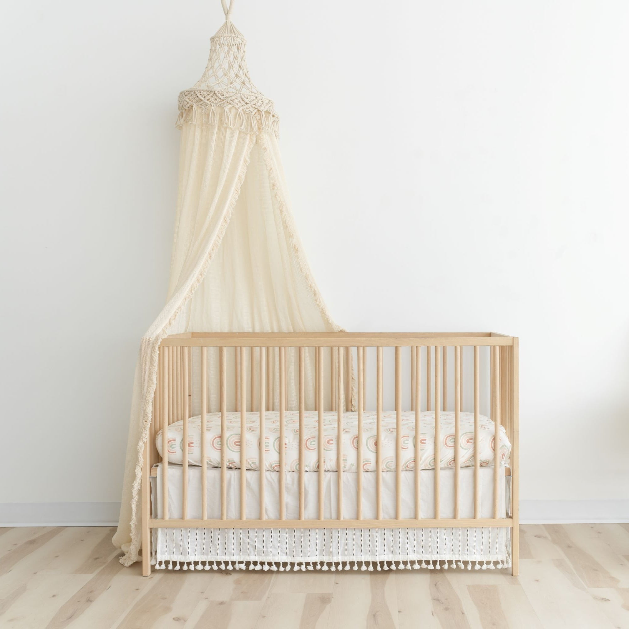 Crane Baby Crib Canopy, Macrame Bed Canopy, Boho Nursery Decor, Baby Room Decor, Play Room Canopy For Girls Room & Boys Room, Canopy For Bed, Reading Nook For Kids