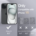 thumbnail image 2 of Funda JeTech Silicone para iPhone 15 de 6.1 pulgadas (negra), 2 of 6