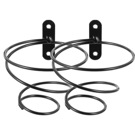 FENGGUIQU Black Wall-Mounted Wine Rack Storage Holder Modern Design for Home Kitchen Bar and Party Display