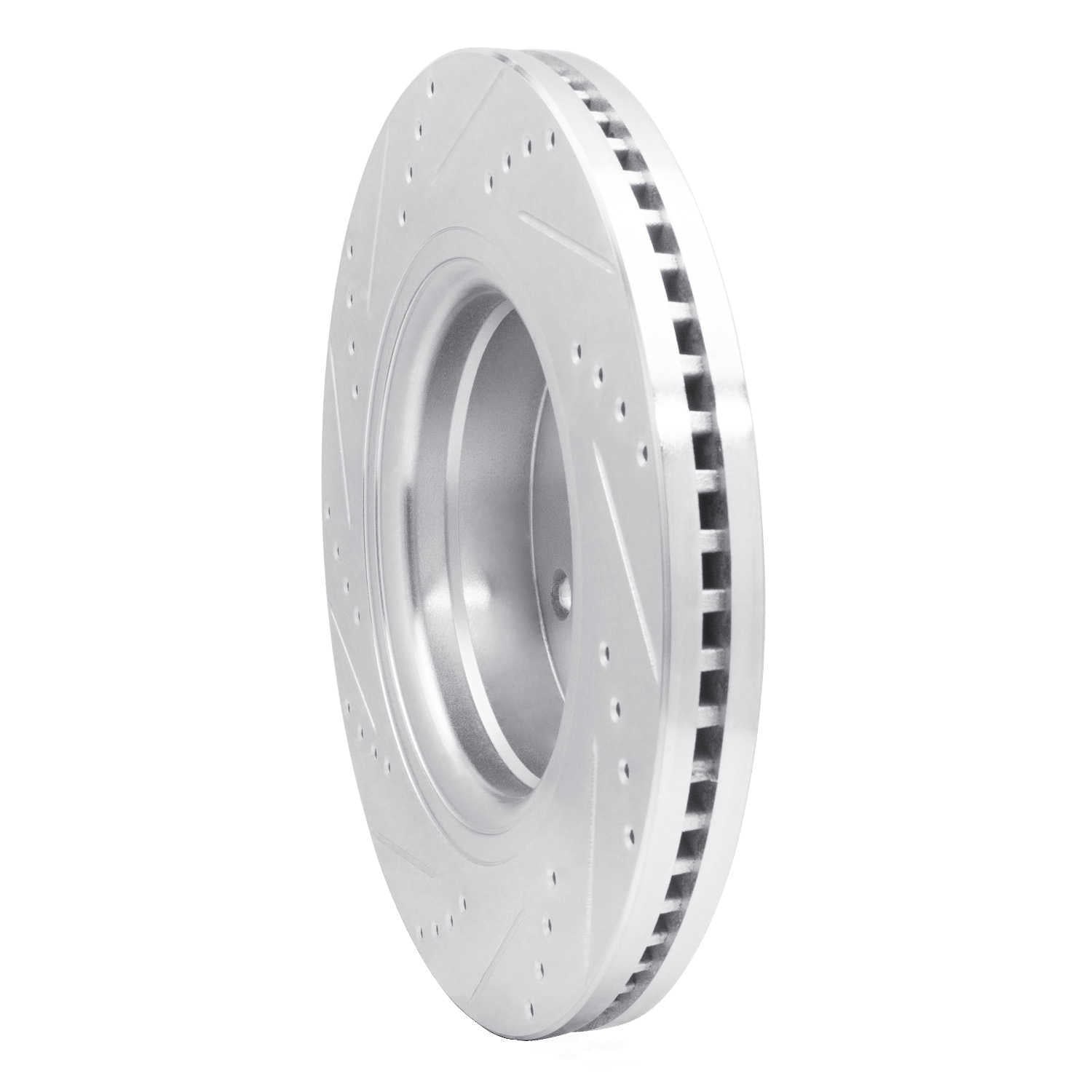 Dynamic Friction Company 631-40104R DFC Brake Rotor - Drilled And Slotted - Silver