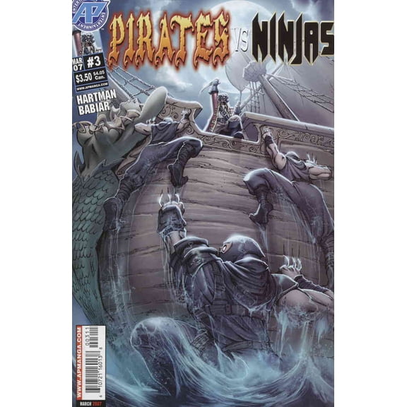 Pirates vs. Ninjas #3 VF ; Antarctic Comic Book