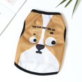 thumbnail image 2 of Pet Vest Round Neck Sleeveless Cartoon Print Cat Dog Vest Summer Costume for Daily Wear, 2 of 3