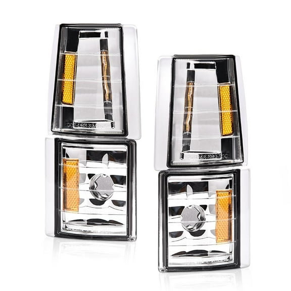 CROSSDESIGN Signal Side Marker Lamps Corner Light Fit for 1994-2000 Chevrolet C/K 1500 2500 3500/1995-1999 Chevy Tahoe