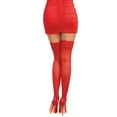 thumbnail image 2 of Dreamgirl Womens Sheer Lace Top Thigh Highs Style-0005, 2 of 2