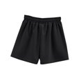 thumbnail image 3 of Black Cargo Pants Women's Elastic Waist Knee Length Casual Cotton Shorts with Woman Pants Clearance, 3 of 4