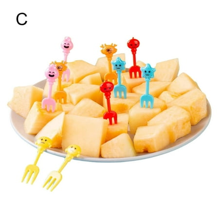 

10/24X Animal Food Picks For Kids Fun Bento Picks Cartoon Fruit} Animal Z7N6