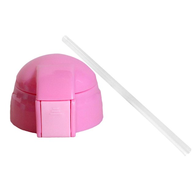 Cubierta Portátil Para Vasos De Prueba De Derrames Para Niños Cubierta Para Vasos De Tapa De Botella De Tubo Para Beber Rosado Soledad Tapa de la taza de agua