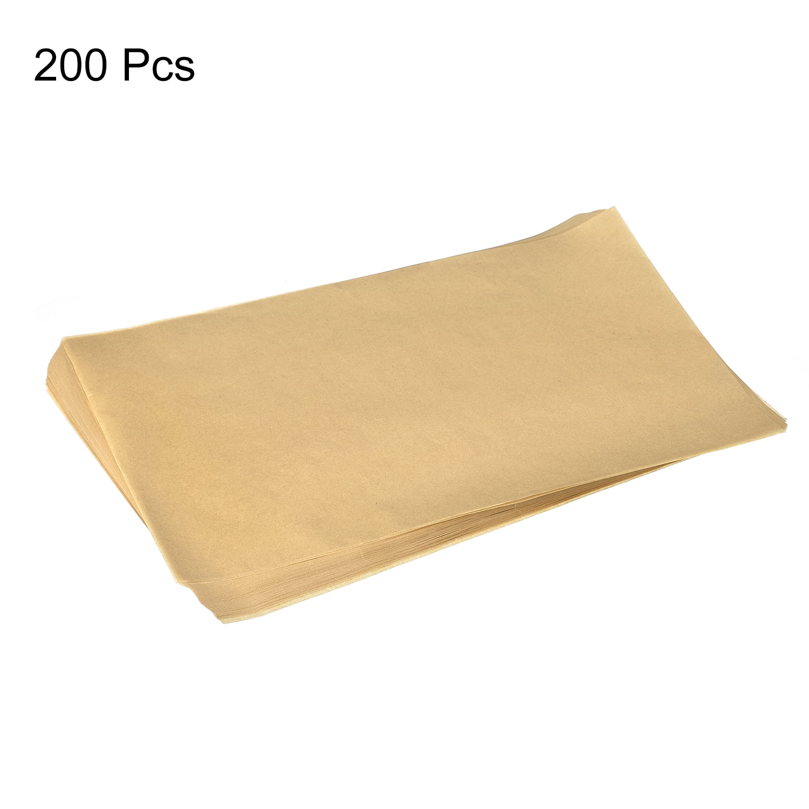 Uxcell Parchment Paper Sheets, 200pcs Non Stick Baking Paper, Air Fryer Paper for Baking/Cooking/Steaming Basket Brown