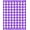 Purple White, Pattern 1, variant on ODIKA Checkered Minimalist Two Tone Squares With Clean Modern Border Frame Pet Friendly & Kids Safe Play for Playroom, Bedroom, Reading Nook