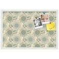 thumbnail image 2 of PinPix 27x18 Custom Cork Bulletin Board Bohemian Elephants Beige Poster Board Has a Fabric Style Canvas Finish, Framed in Bohemian Elephants Beige, by ArtToFrames (PinPix-1577), 2 of 5