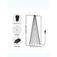 thumbnail image 3 of Christmas Tree Toppers Lights iDeal LED Application Controls DIY Images RGB IC Christmas Waterfall Light String, 3 of 5