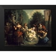 thumbnail image 2 of Raoux, Jean 18x15 Black Modern Framed Museum Art Print Titled - Afternoon Respite, 2 of 5