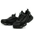 thumbnail image 3 of XQJ Men's Steel Toe Safety Work Shoes, Lightweight Air Cushion Industrial Construction Sneakers, Comfortable Protective Footwear- Black - Size 6.5, 3 of 10