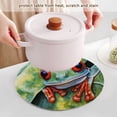 thumbnail image 5 of BZSMCE Mats for Pots,Pans Place Green Frog Simple Style Pattern Pot Mats, 5 of 6