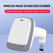 Galyimage Handheld 2D QR Barcode Scanner, 2.4G Wireless Image Bar Code Reader Support Screen Digital Code Plug and Play for Supermarket Warehouse Logistics Inventory