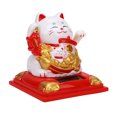 thumbnail image 4 of Estatua De Gato De La Fortuna Con Energía Solar, Brazo Que Agita, Coche, Hogar, Escritorio, Decoración De La Suerte, Plástico,, 4 of 7