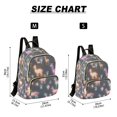 thumbnail image 2 of FORMRS Mini Backpack Purse for Women Quilted Travel Daypack Casual Shoulder Bag, Neon Llamas Pattern, 2 of 7