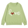thumbnail image 2 of Mercatoo Heart Sweatshirts for Teen Girls Cute Trendy Oversized Hoodies Long Sleeve Crewneck Fall Winter Pullover Sweater, 2 of 7