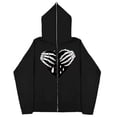thumbnail image 4 of Sudaderas oscuras europeas y americanas para hombres y mujeres, sudaderas con capucha, parejas góticas, sudaderas Harajuku con cremallera de gran tamaño, 2023, 4 of 4